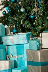 Christmas tree and gifts