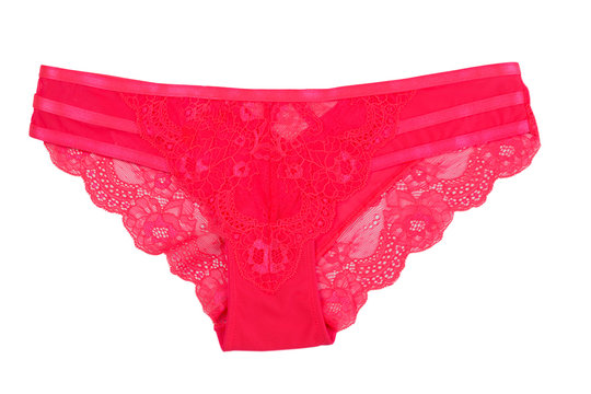 Pink fishnet panties