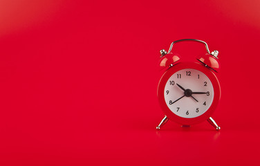 red alarm clock