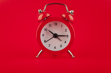 red alarm clock