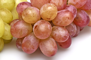 Close up on Two sorts of grapes