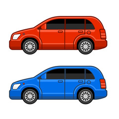 Obraz premium Universal Different Color Car Set. Vector