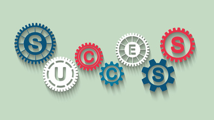 success concept with gears