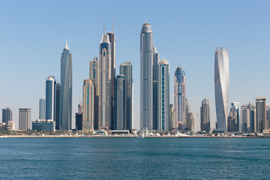 General view of the Dubai Marina UAE
