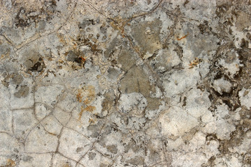 Aged cracked concrete stone plaster wall background and texture