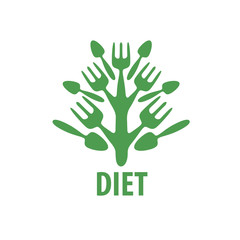 vector logo for diet