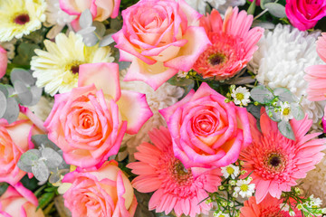 Beautiful flowers  for valentines and wedding scene