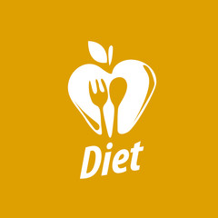 Fototapeta premium vector logo for diet