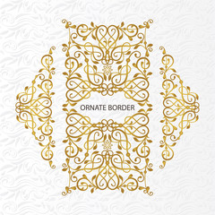 Vector decorative frame. Elegant element for design template.
