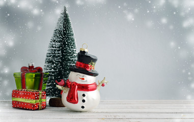 Fir tree with christmas decorations