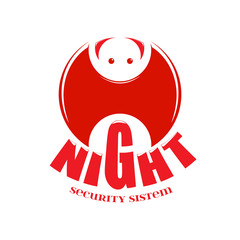 Red bat on a white background