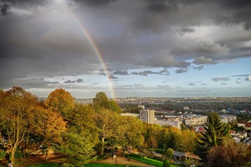 Arc en ciel au dessus de la vall&eacute;e de la Seine