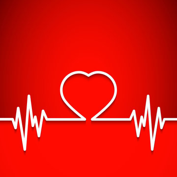 heart shape as background for medical