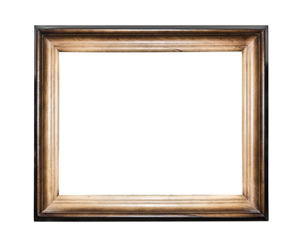 Wood frame isolated.
