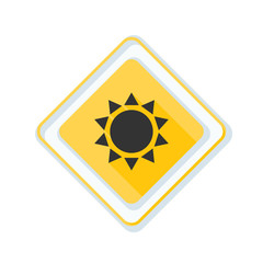 Sun hazard sign