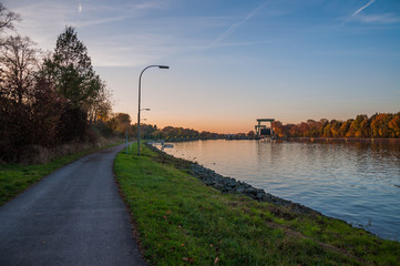 Schleuse am Wesel-Datteln-Kanal