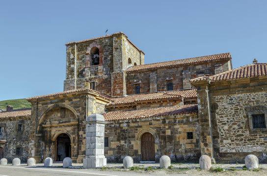 Collegiate church of Santa Maria de Arbas Leon in Spain