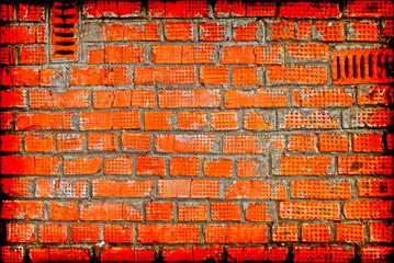 Rough brick wall