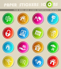 real estate icon set