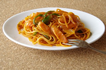 昔懐かしいナポリタンスパゲティ