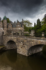 Hämelschenburg Castle in the sunlight , Germany