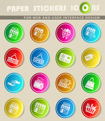 shop icon set