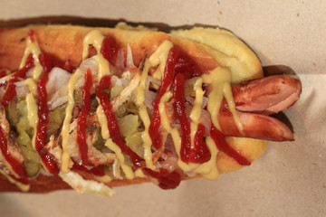 homemade hottdog food
