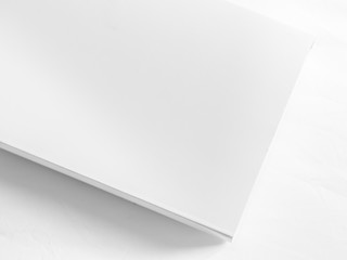 Black and white tone of top view of mock-up box