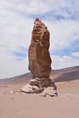 Fototapeta na wymiar Landscape of rocky mountain at Atacama desert Chil
