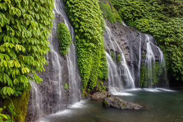 Beautiful Banyumala Waterfall in Bali, Indonesia