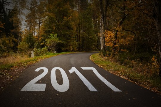 Composite image of happy new year 2017 - Powered by Adobe