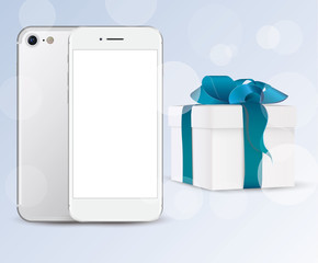 holiday silver smartphone