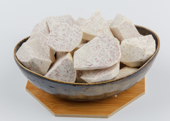 taro on white background