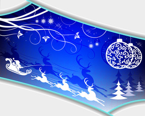 Christmas blue design