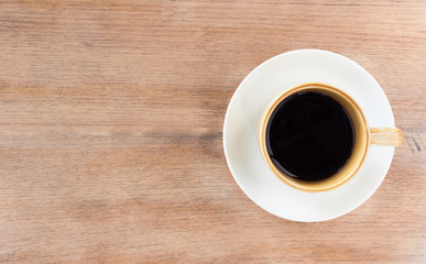 coffee cup with copy space