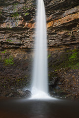 Fototapeta na wymiar Hardraw force waterfall in Leyburn, North Yorkshire.