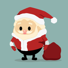 Vector of cute Santa claus for christmas