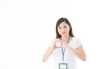 OLポートレート・ミドル女性(白バック)