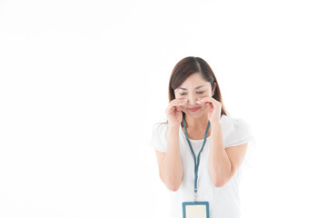 OLポートレート・ミドル女性(白バック)