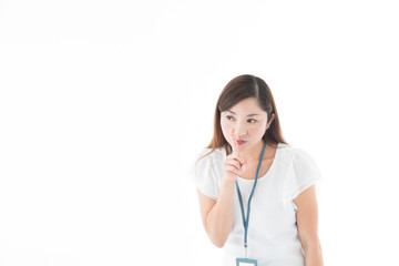 OLポートレート・ミドル女性(白バック)