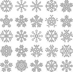 beautiful snowflakes set 2