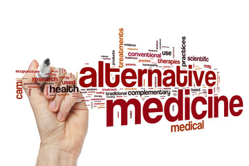 Alternative medicine word cloud concept