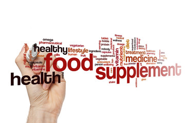Food supplement  word cloud