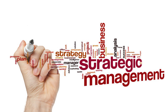 Strategic Management Word Cloud Concept