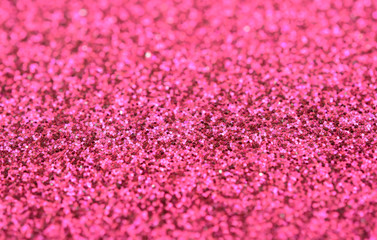 Pink Glitter Shiny background close up view