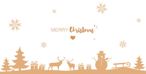 Merry Christmas ! Winter landscape