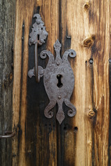 Keyhole from the 16th century farm at Rygnestadtunet