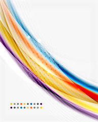 Translucent wave on white background