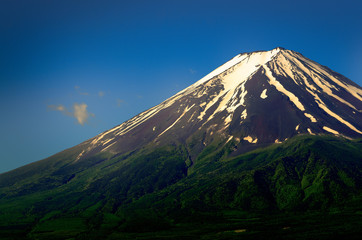 Naklejka premium Closeup of Mount Fuji