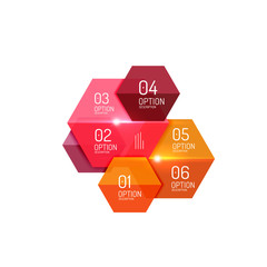 Paper business option button infographic templates